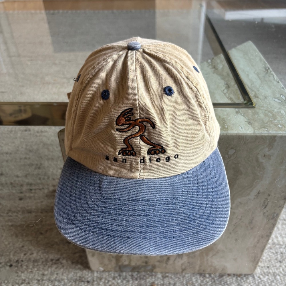 Nissun Cap San Diego Hat Unisex OSFA Tan Blue Good Rollerblade Souvenir